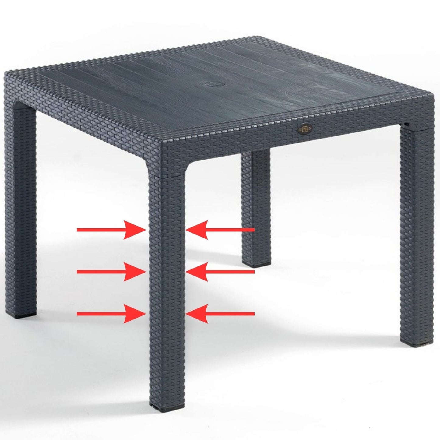 Rattan Table Leg 2 Pieces