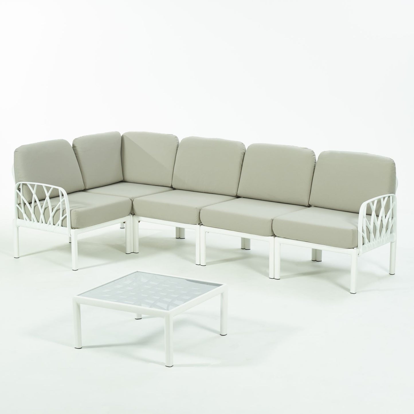 Novussi Garda Sofa Set ''L'' + Camlı Orta Sehpa
