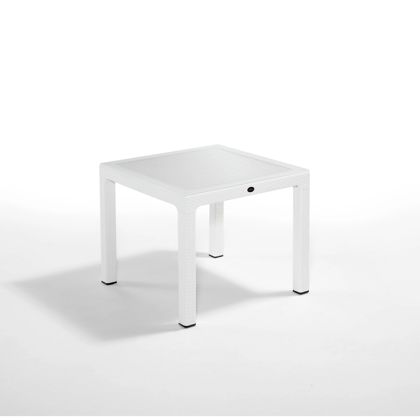 Novussi Classi Rattan Table 90x90 Glass