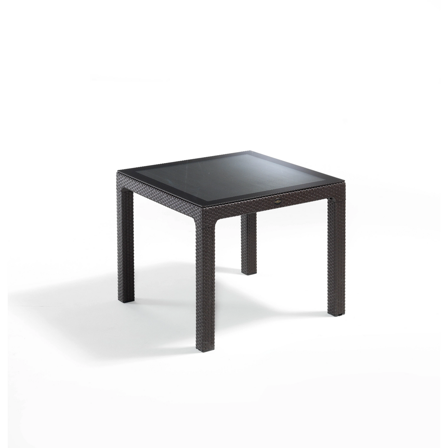 Novussi Classi Rattan Table 90x90 Glass